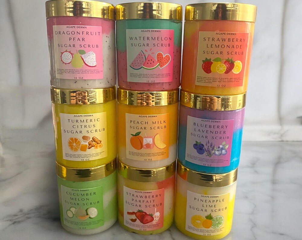 Foaming Sugar Scrub | Exfoliating Body Scrub | Foaming Moisturizing Sugar Scrub