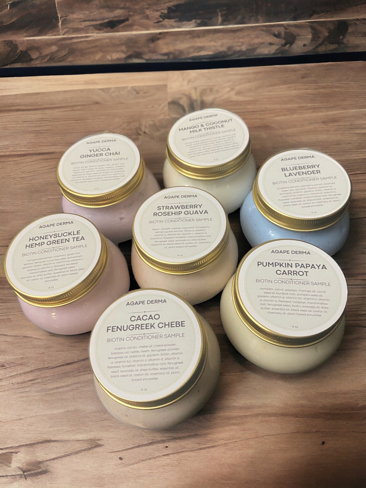 Biotin Conditioner Samples 4oz • Natural Deep Conditioner - Infused with hair growth ingredients