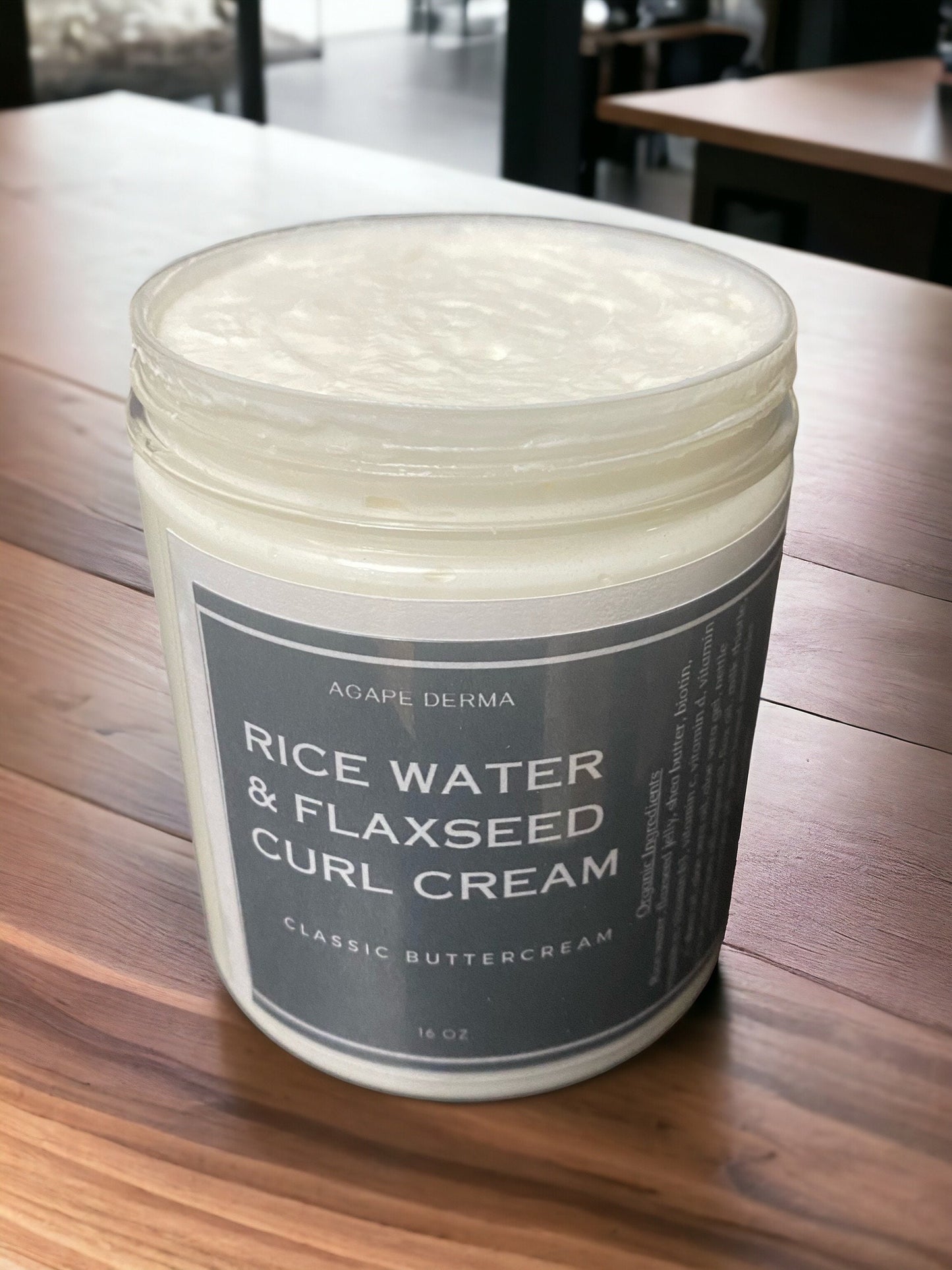 Fermented Rice Water & Flaxseed Curl Cream 20oz - infused with hair growth ingredients