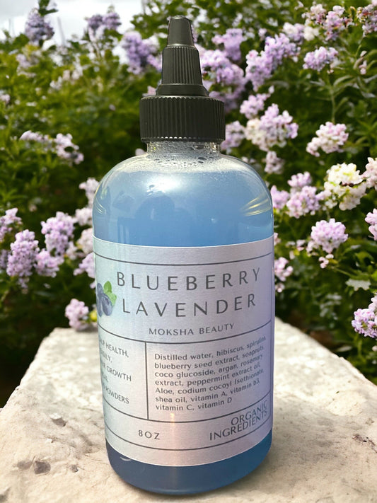 Biotin Natural Shampoo 14oz - Blueberry Lavender Ultra Moisturizing • Infused with hair growth ingredients