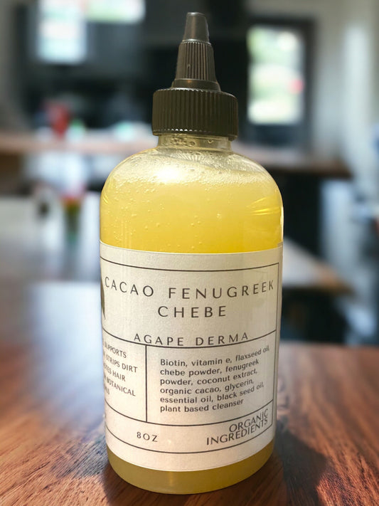 Biotin Natural Shampoo 14oz - Cacao Fenugreek Chebe Ultra Moisturizing • Infused with hair growth ingredients