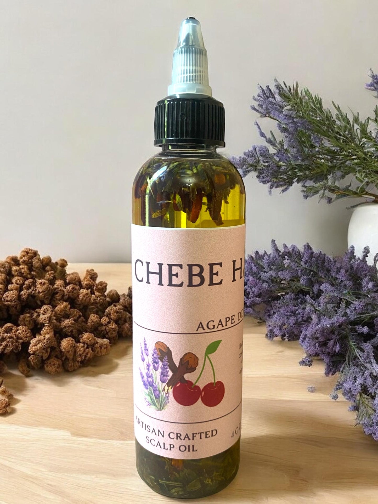 Chebe Organic Hair Oil Made With Fenugreek and Rosemary- Hair Growth Oil - 4oz