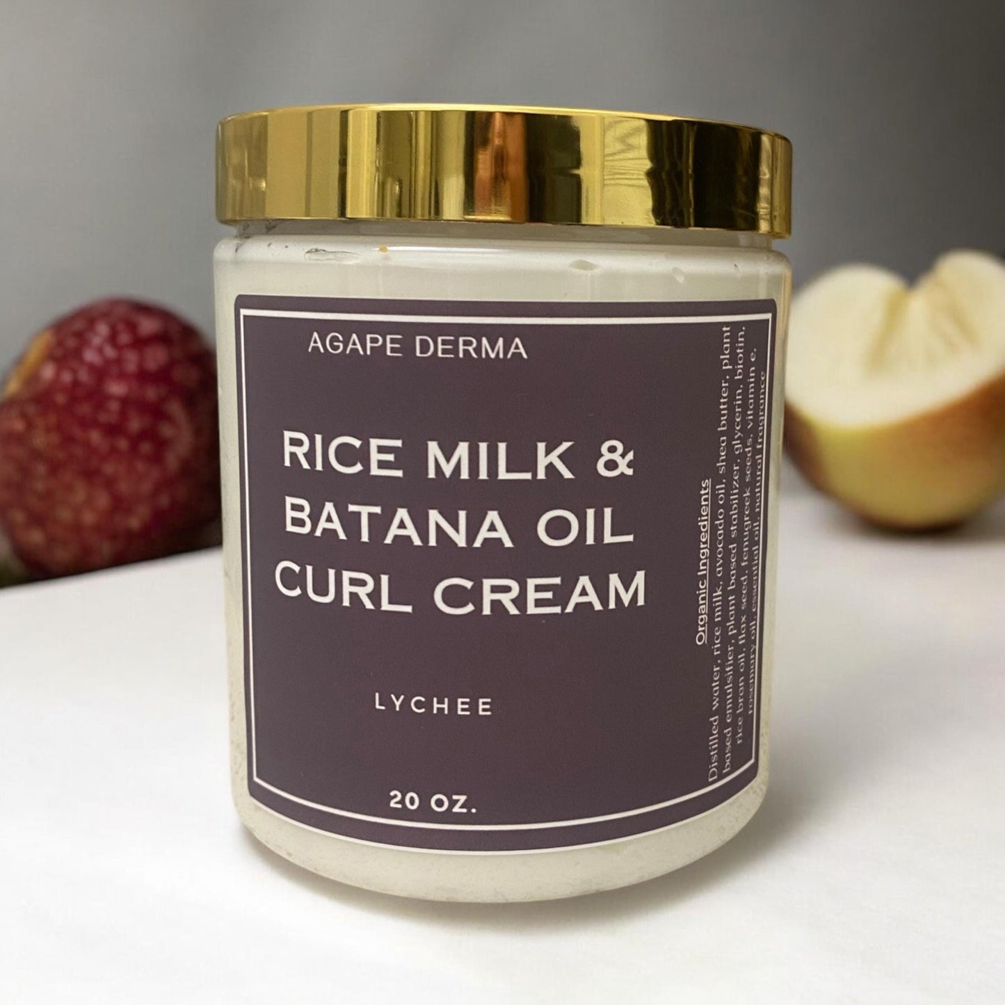 Rice Milk & Batana Oil Curl Cream 20oz - Infused with hair growth ingredients
