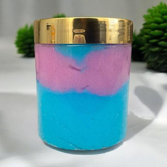 Blueberry Lavender Foaming Sugar Scrub | Exfoliating Body Scrub | Foaming Moisturizing Sugar Scrub