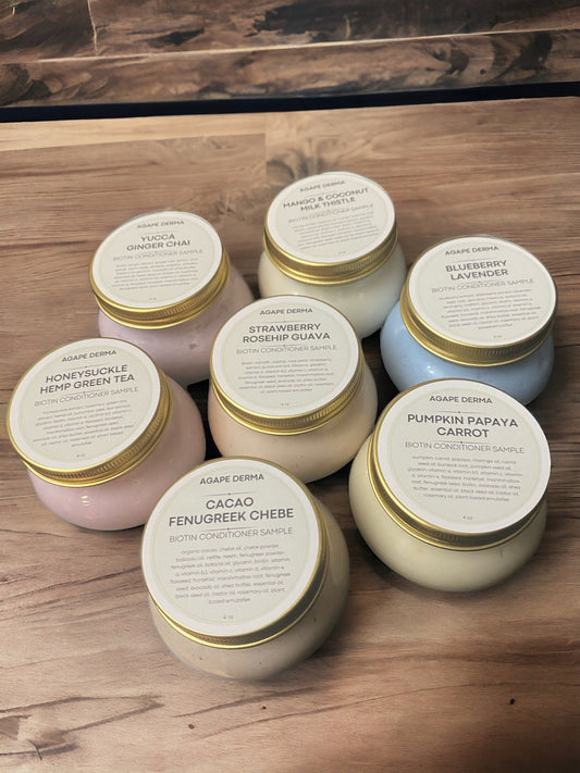 Biotin Conditioner Samples 4oz • Natural Deep Conditioner - Infused with hair growth ingredients