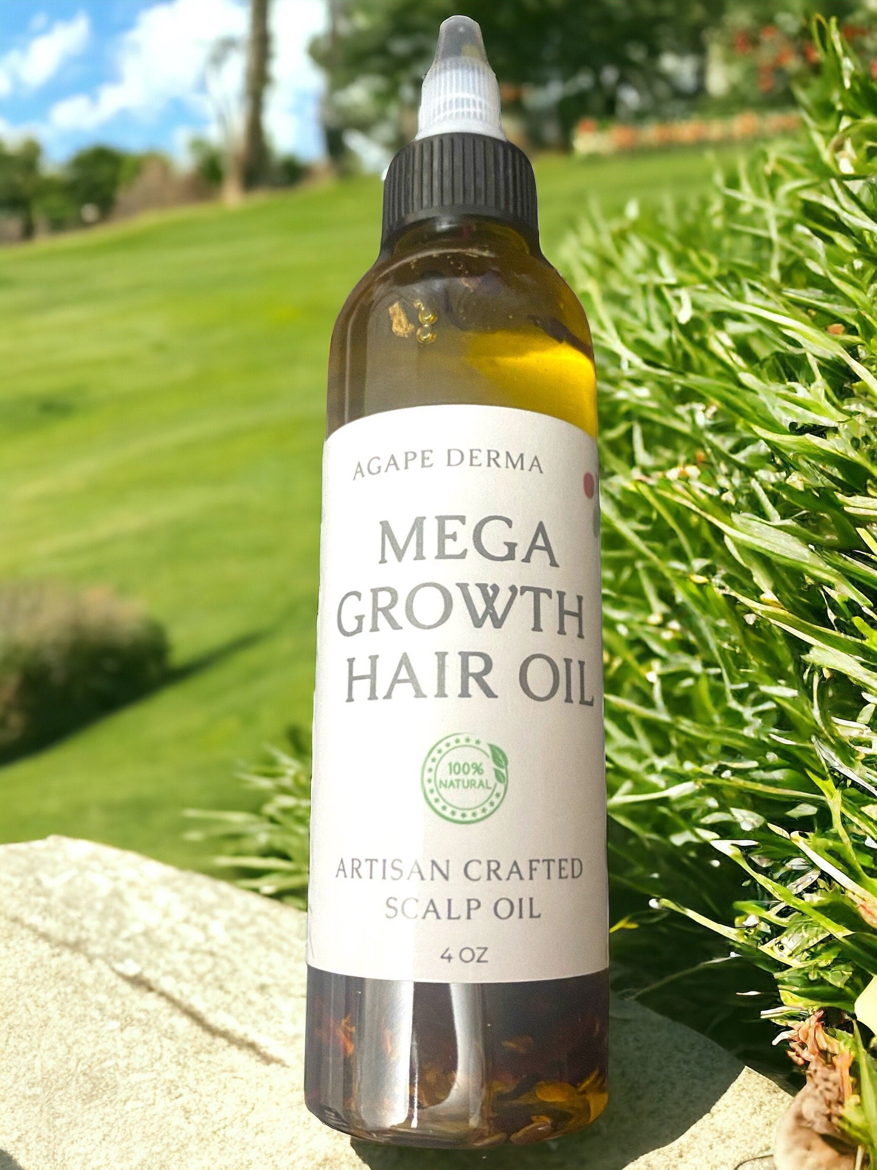 Mega Growth Nourishing Organic Hair Oil 4oz