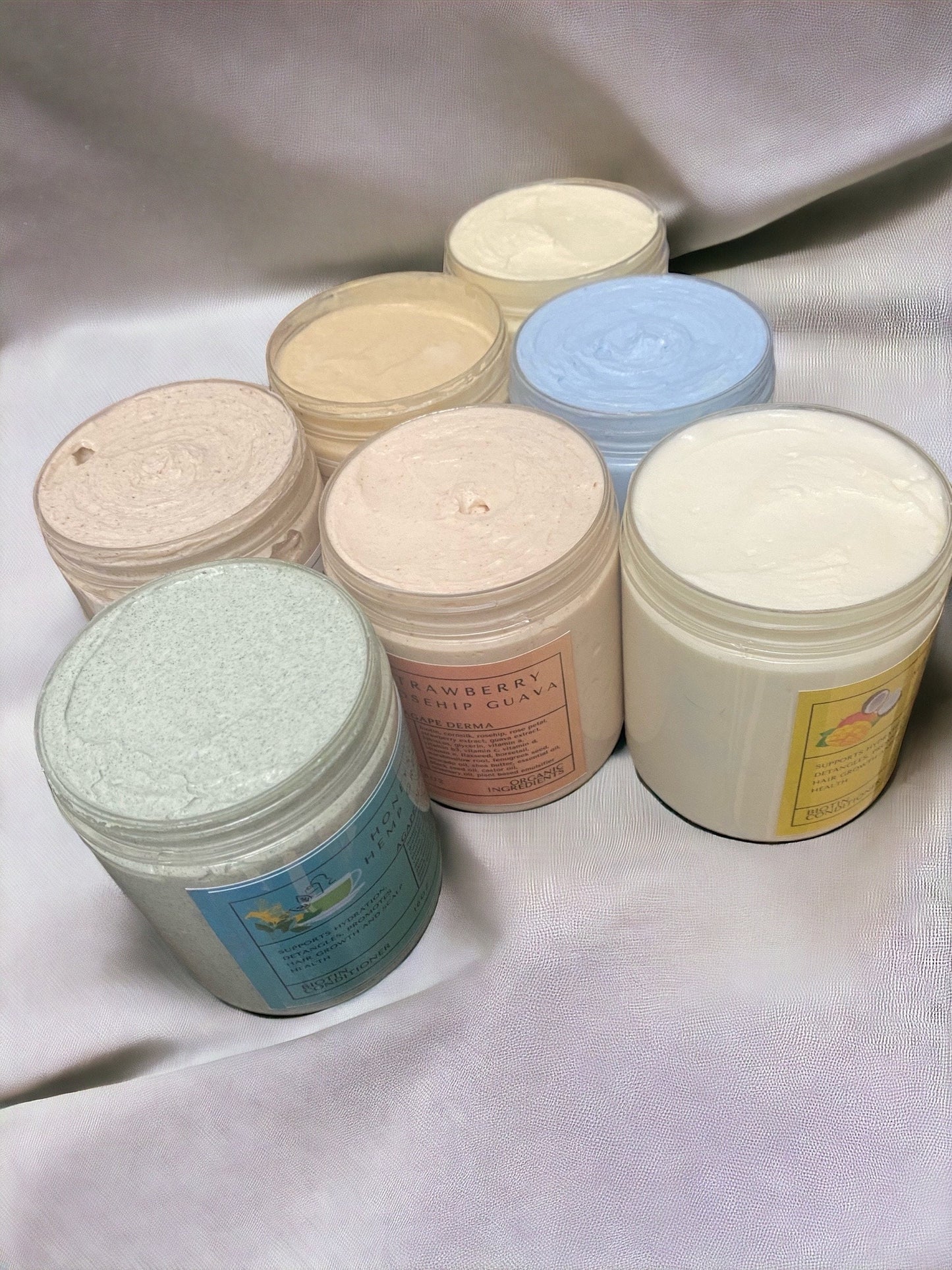 Honeysuckle Hemp Green Tea Biotin Natural Shampoo & Deep Conditioner Set - Infused with hair growth ingredients