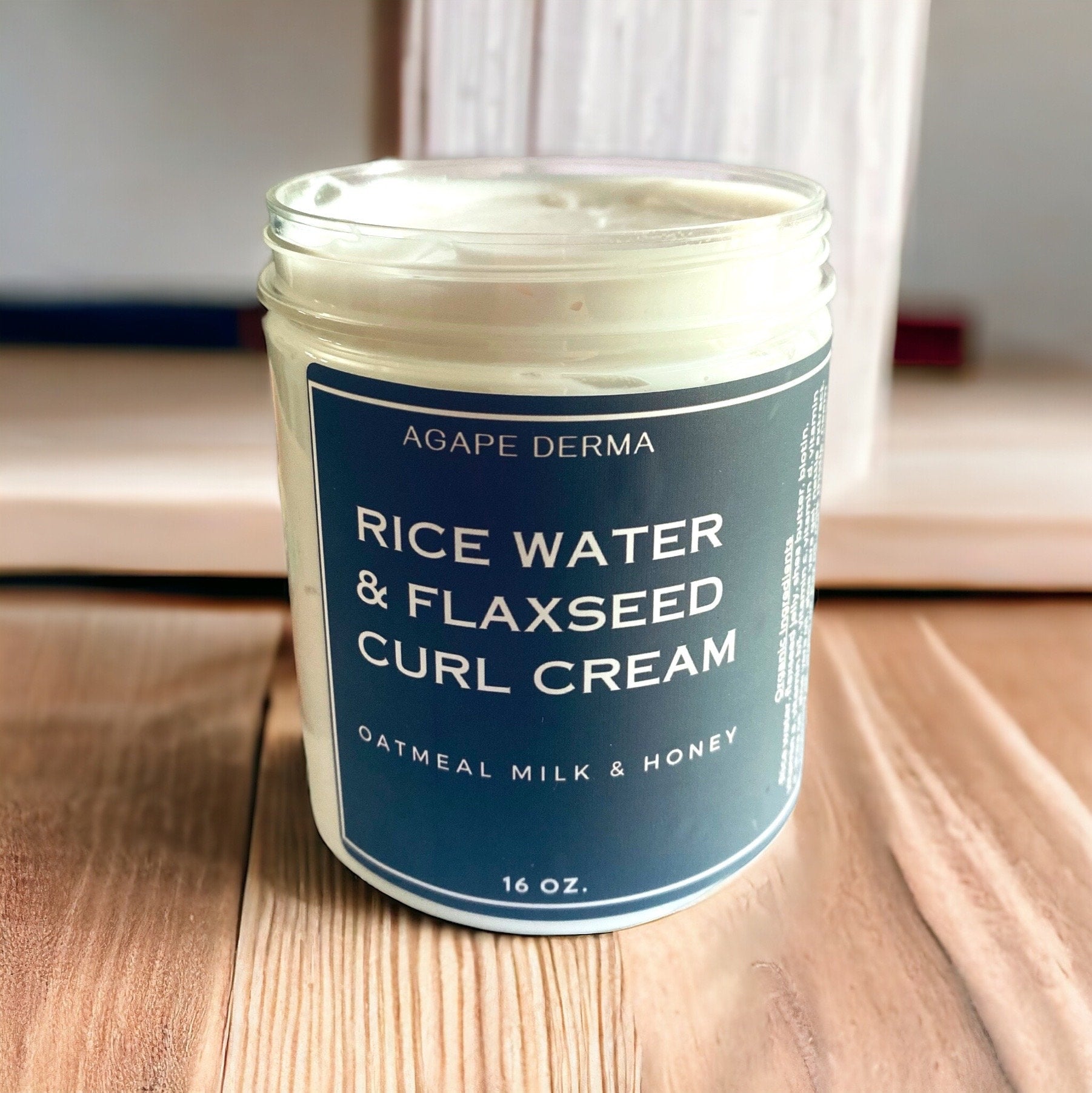 Fermented Rice Water & Flaxseed Curl Cream 20oz - infused with hair growth ingredients