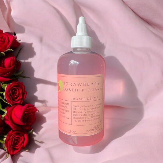 Biotin Natural Shampoo 14oz - Strawberry Guava Ultra Moisturizing • Infused with hair growth ingredients