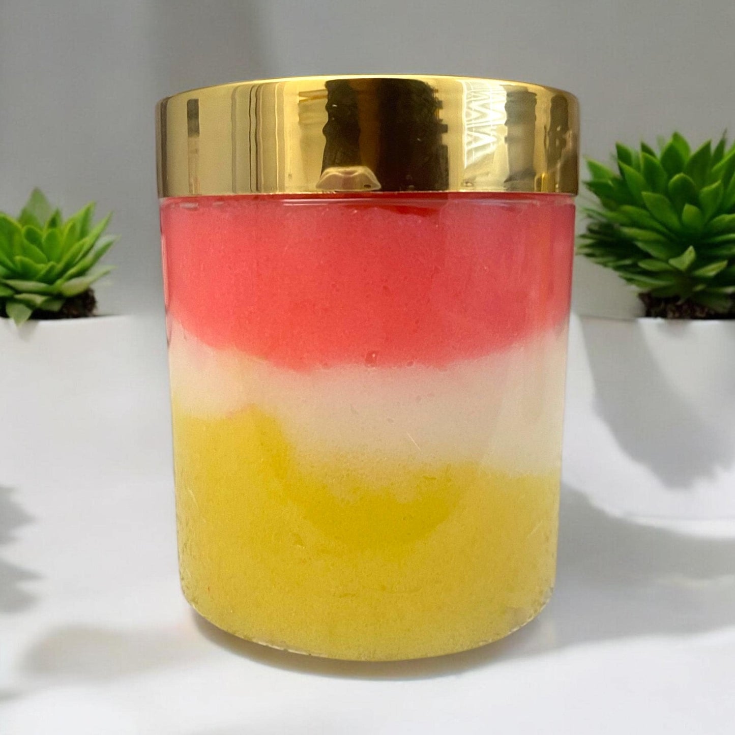 Strawberry Parfait Foaming Sugar Scrub | Exfoliating Body Scrub | Foaming Moisturizing Sugar Scrub